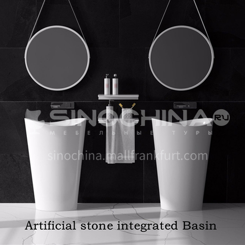 Artificial stone column basin  